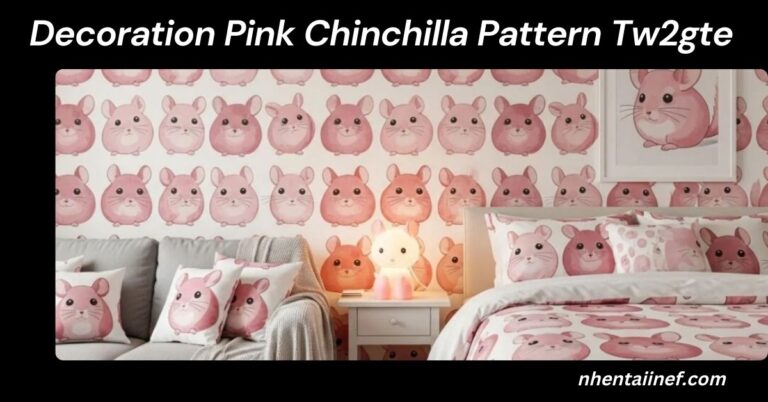 Decoration Pink Chinchilla Pattern Tw2gte